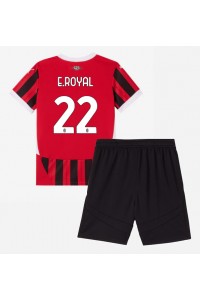 Fotbalové Dres AC Milan Emerson Royal #22 Dětské Domácí Oblečení 2024-25 Krátký Rukáv (+ trenýrky)